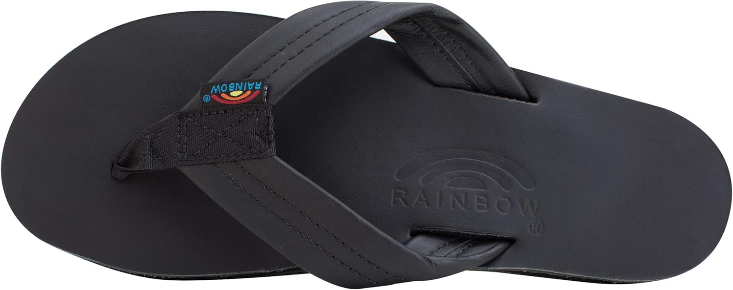 Мужские сандалии Rainbow Single Layer Premier из кожи Rainbow Sandals, черный — фото 3