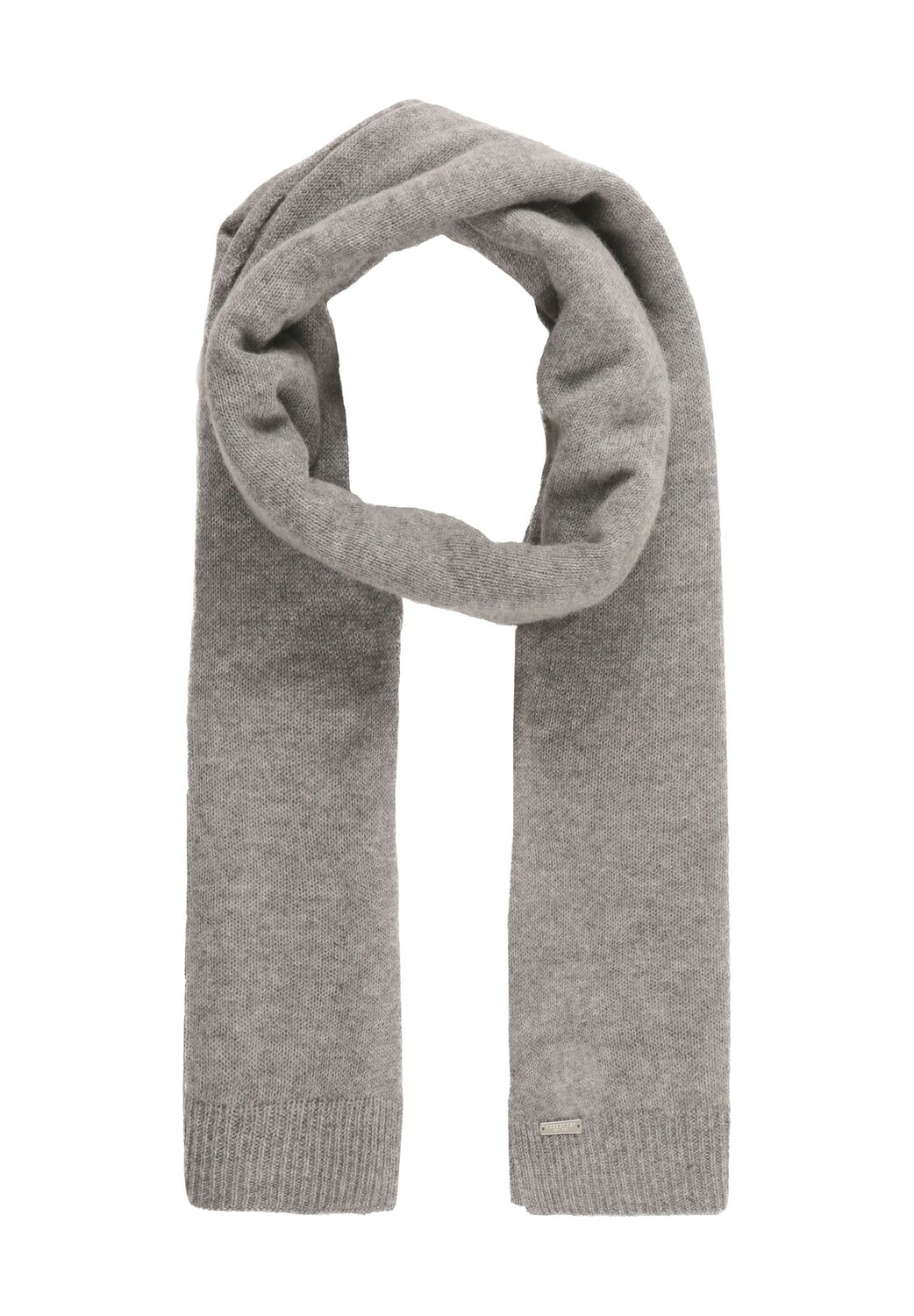 

Шарф, кашемир, однотонный, женский SEEBERGER, цвет Smoke Grey