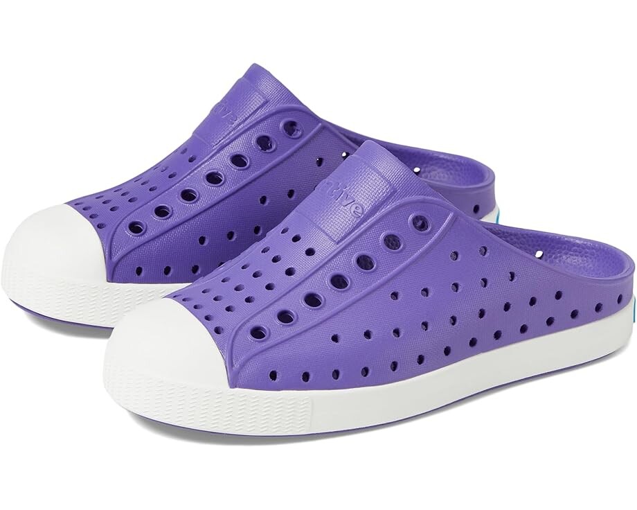 

Кроссовки Native Shoes Kids Jefferson Clog, цвет Ultra Violet/Shell White