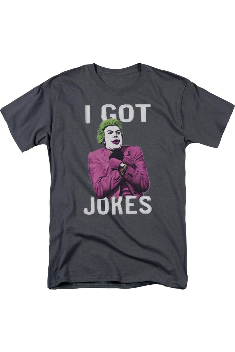 

Футболка / футболка для взрослых с коротким рукавом Batman Classic Tv Got Jokes Gildan, цвет charcoal