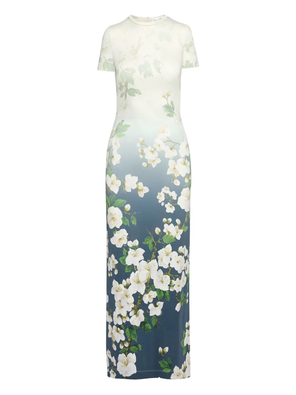 

Платье Cherry Blossom Oscar de la Renta, синий
