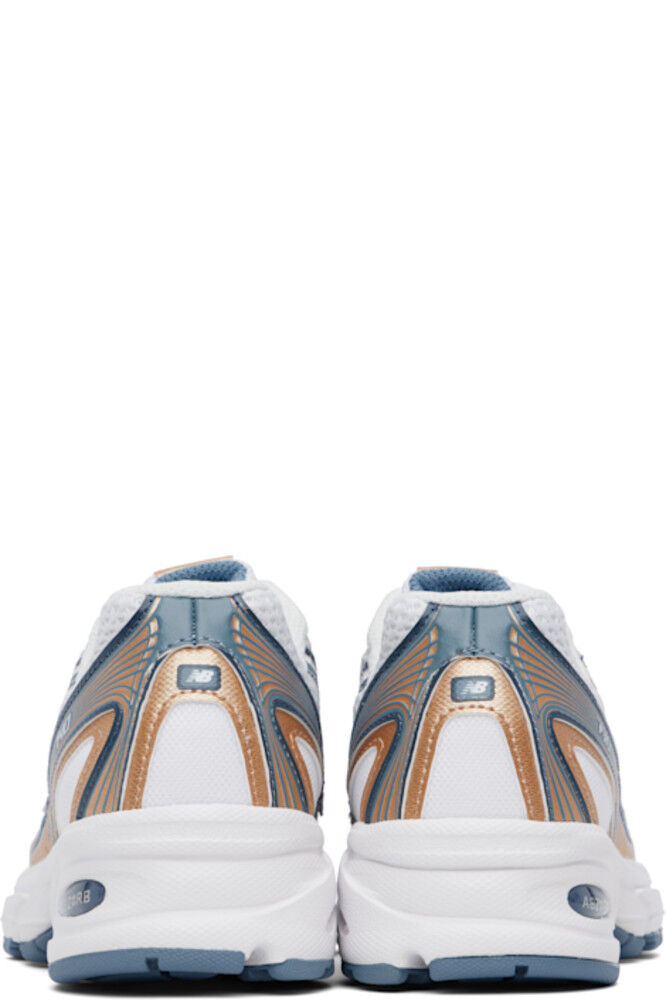 Кроссовки 740 белого и бежевого цвета New Balance — фото 2