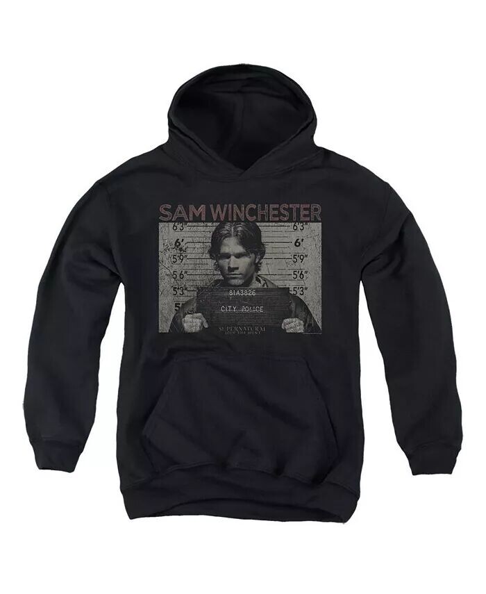 

Толстовка с капюшоном Youth Sam Mug Shot Supernatural, черный