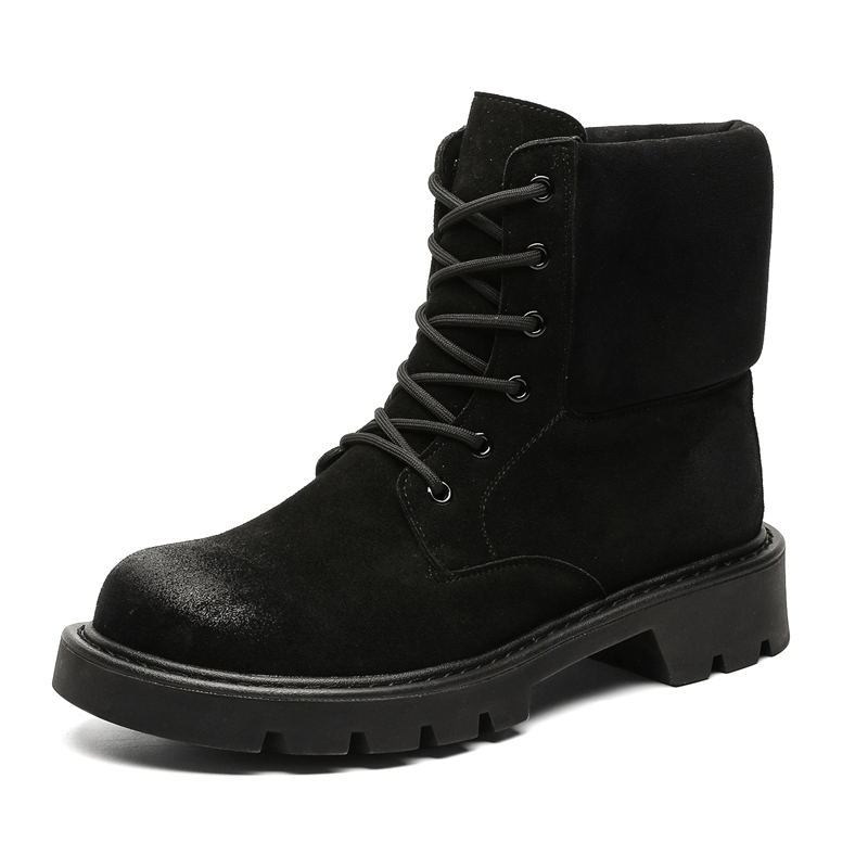 

V ZERO FIVE Черные унисекс короткие мартинсы мужские 23369, цвет Black Men's 23369