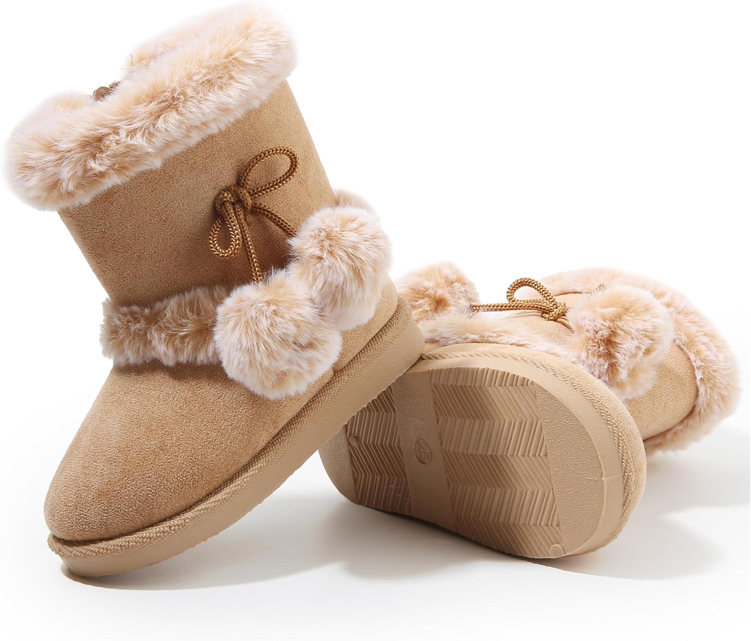 

Детские зимние сапоги Femizee для девочек и мальчиков, теплые зимние уличные снежные ботинки (для малышей/маленьких детей), 1967 Brown