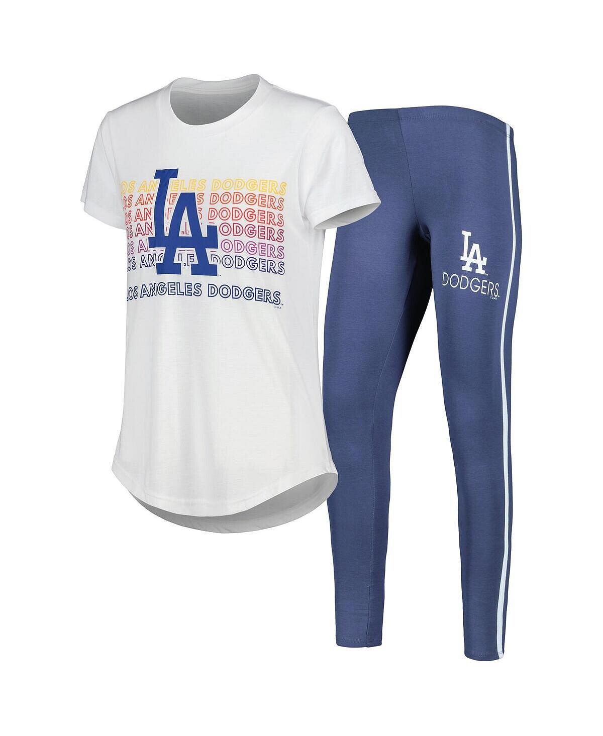 

Женский темно-серый, белый комплект для сна с футболкой и леггинсами Los Angeles Dodgers Sonata Concepts Sport