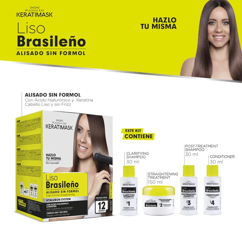 Набор для бразильского выпрямления волос «KERATIMASK» от PLACENTA LIFE Placenta Life Keratimask — фото 3