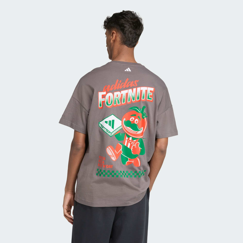 

Футболка Adidas X Fortnite Graphic Loose Tee, цвет Charcoal