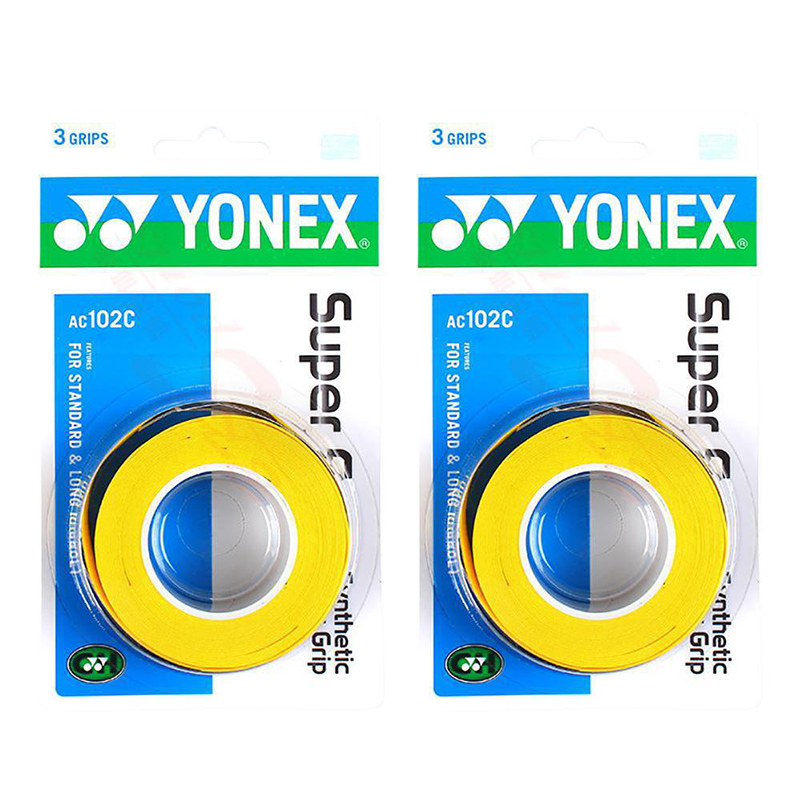 

Лента для рукоятки бадминтонной ракетки из полиуретана PU унисекс YONEX, желтый (2-Pack)