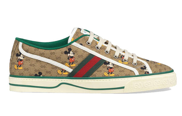 Кроссовки disney x tennis 1977 'mickey mouse' Gucci, коричневый — фото 2