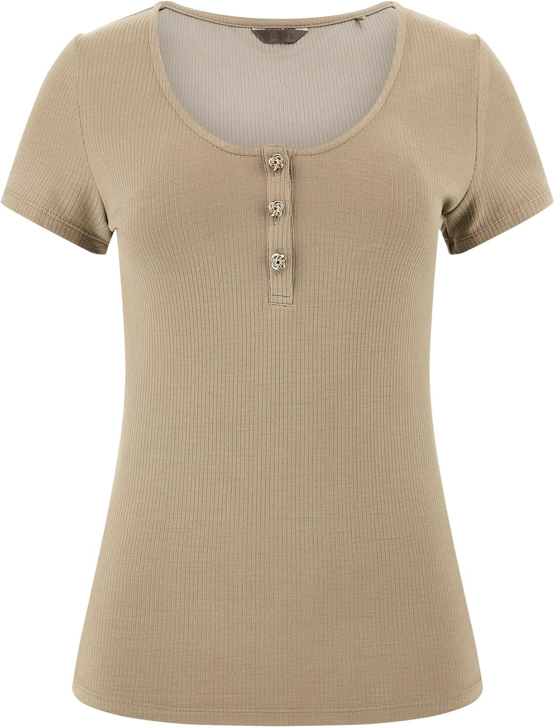 

GUESS Женская Футболка Karita с Коротким Рукавом из Экологичного Рибана Sandwash, Moss Khaki, Серый, GUESS Женская Футболка Karita с Коротким Рукавом из Экологичного Рибана Sandwash, Moss Khaki