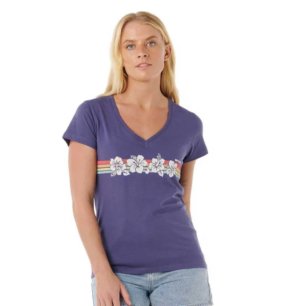 

Футболка Rip Curl KEEPSAKES short sleeve v neck, синий