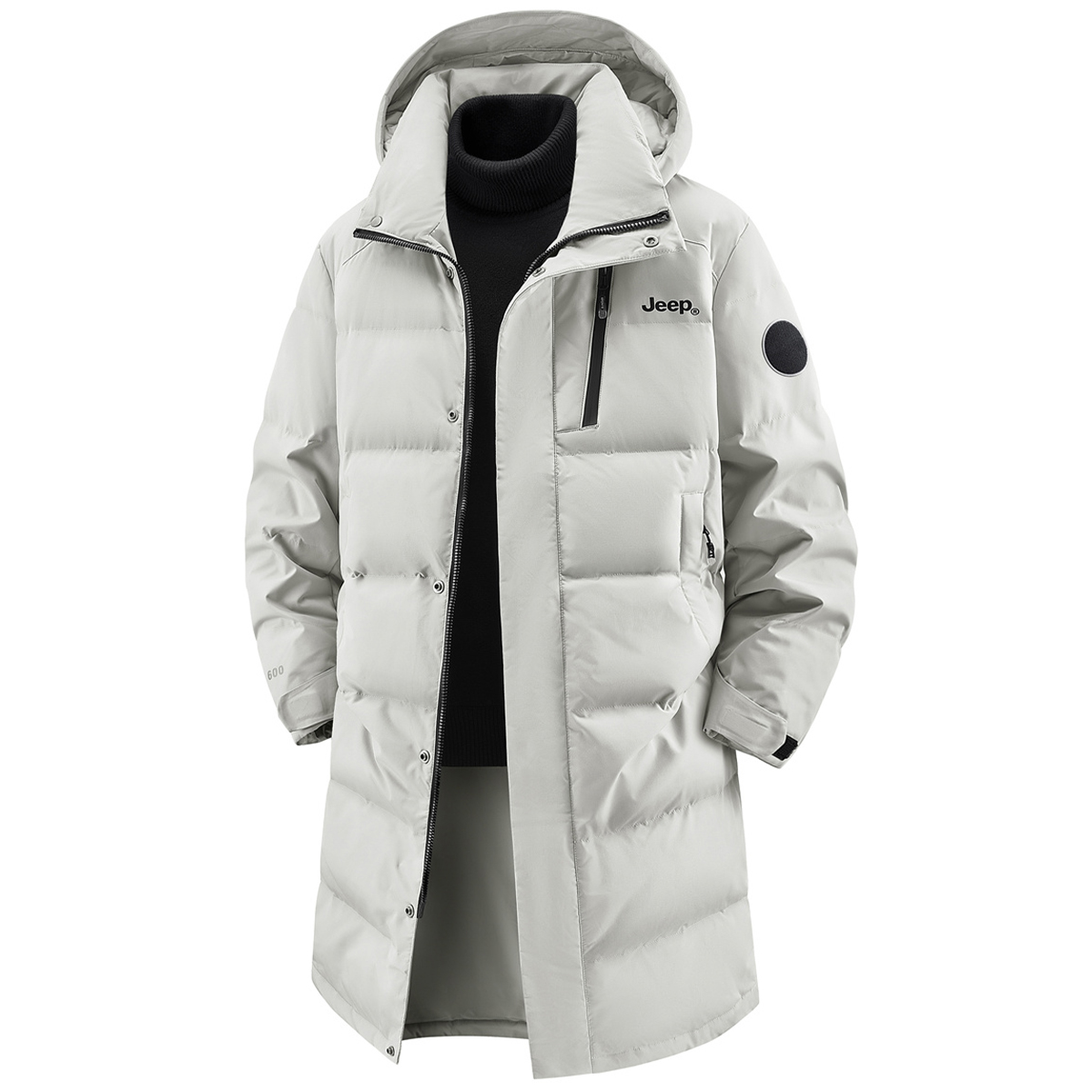 

Пуховик Unisex Hooded Moderate Jeep, светло-хаки