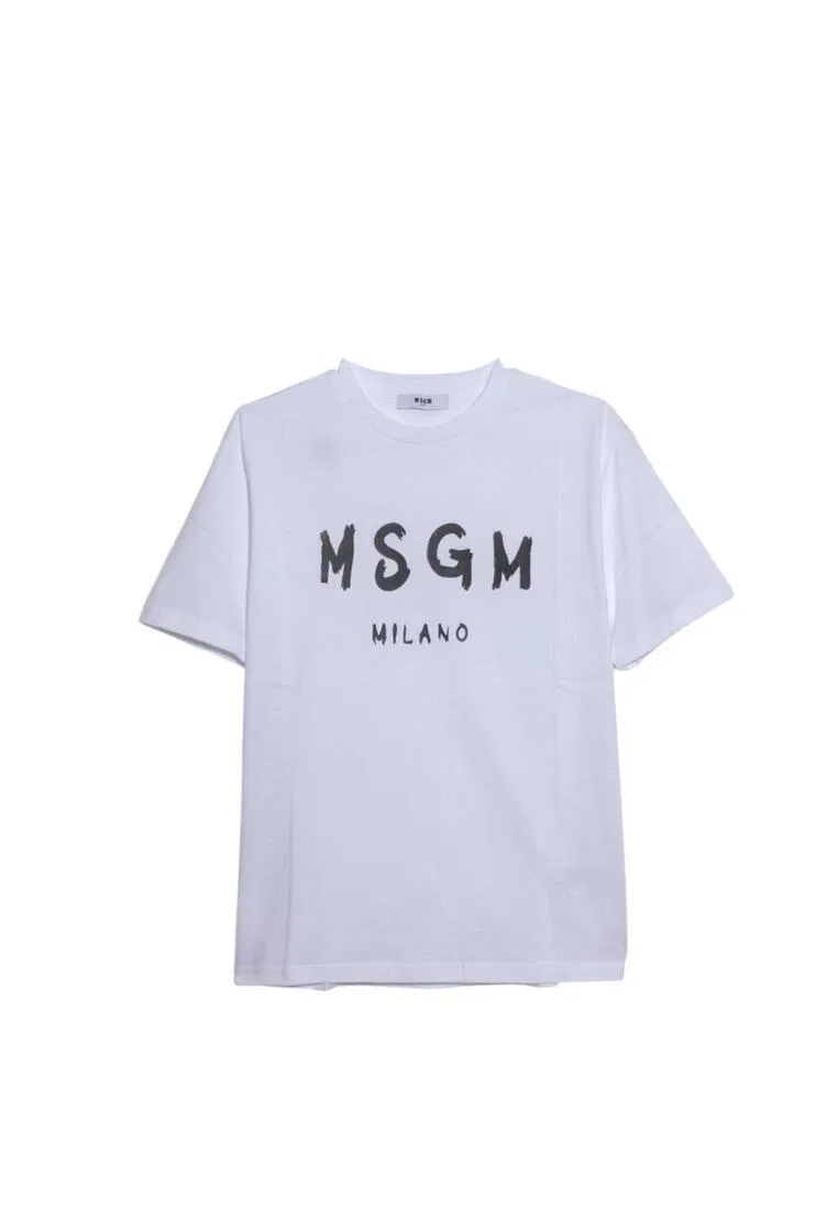 Футболка, хлопок, для детей Msgm, белый — фото 4