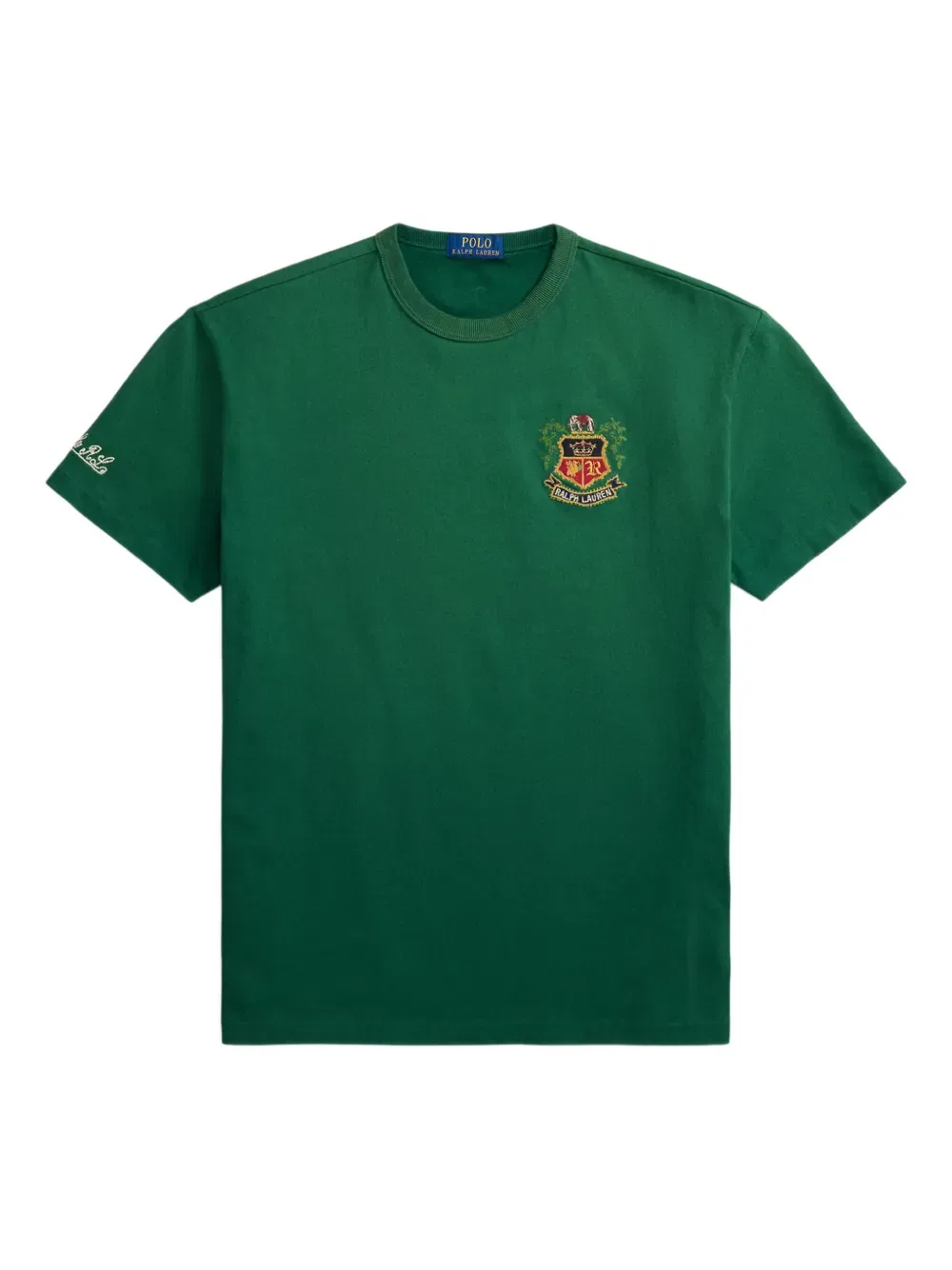 Футболка с эмблемой и деталями Polo Ralph Lauren, зеленый