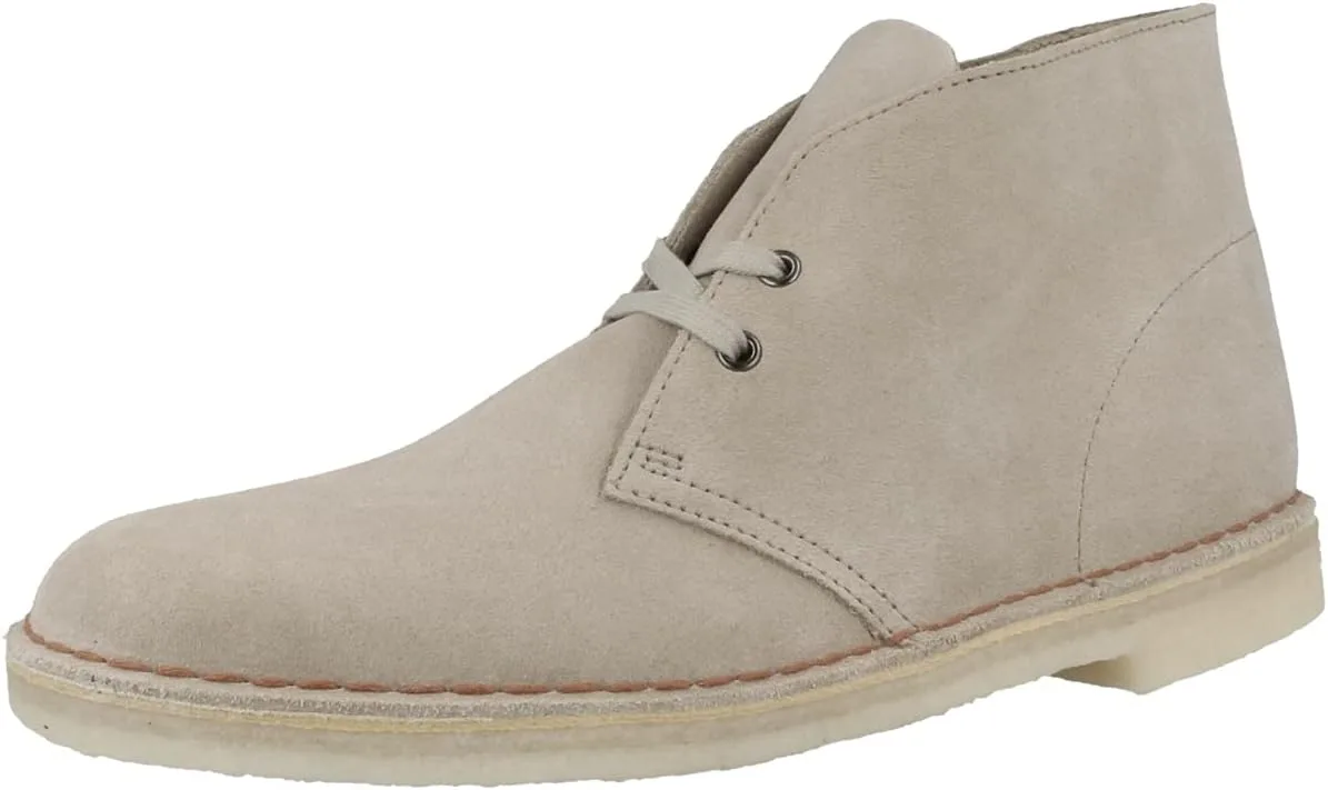 Ботинки Clarks Originals Desert Boot, мужские ботинки Desert Boots, ботинки на невысоком каблуке и ботинки, серые (замша wolf) — фото 4