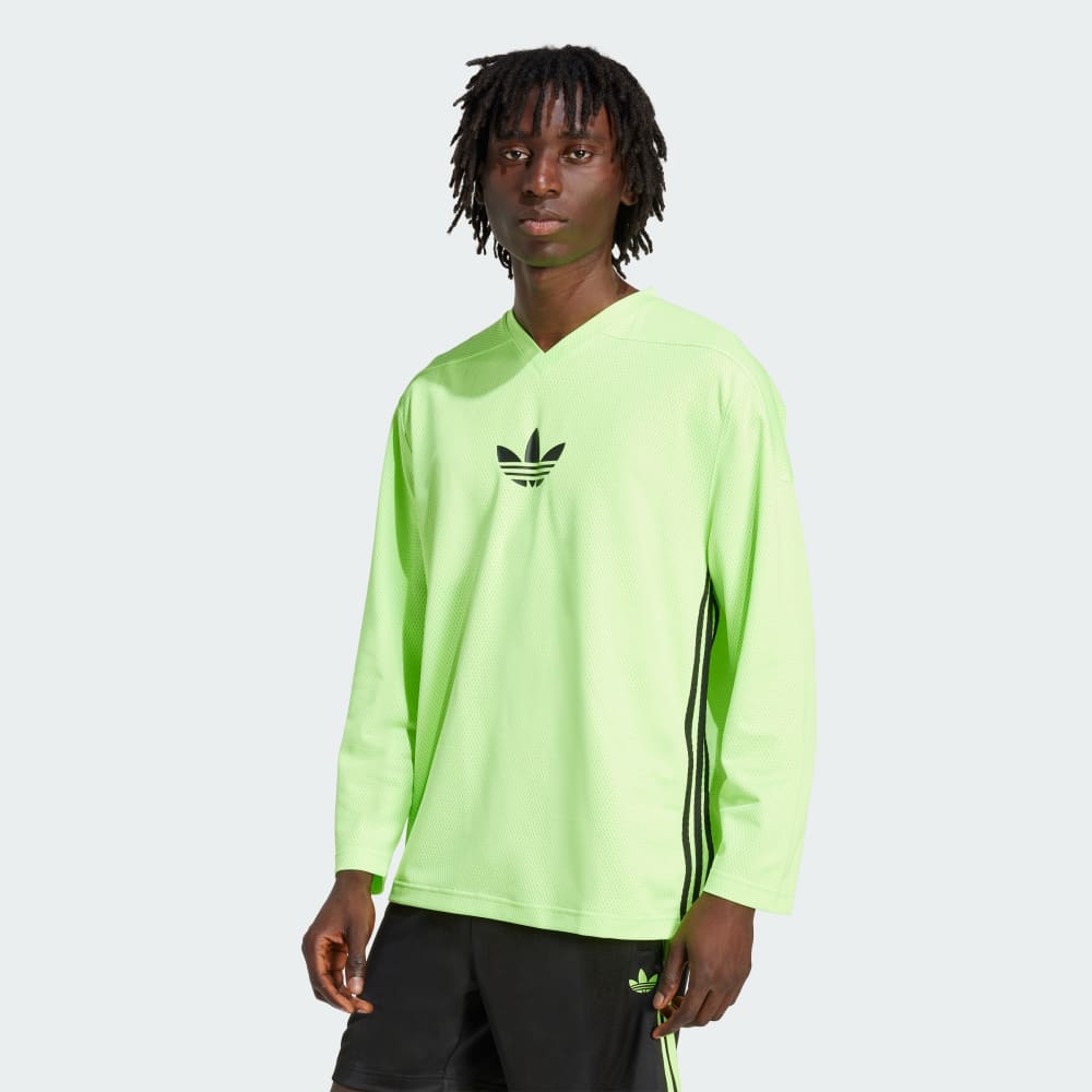 

Лонгслив Adidas Originals Adicolor Mesh Long Sleeve, цвет Signal Green/Black