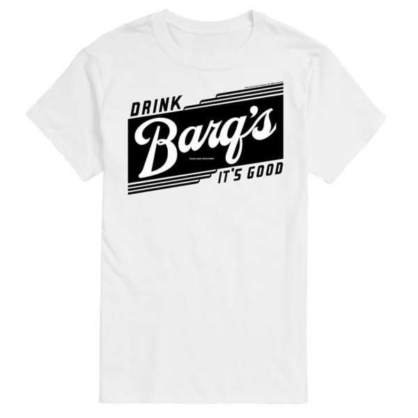 

Мужская футболка Barq's с крутым принтом "It's good" Licensed Character, белый