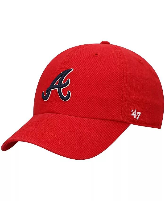 

Мужская красная регулируемая кепка Atlanta Braves Team '47 '47 Brand