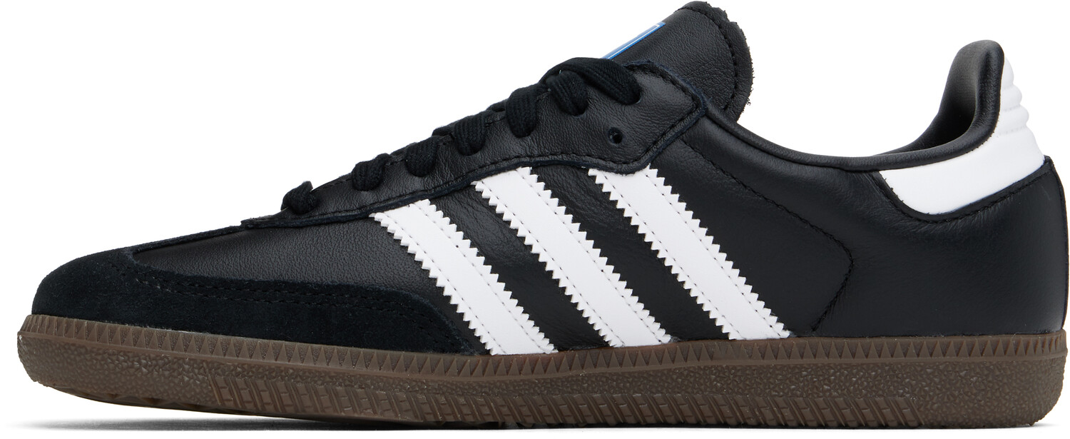 Черные кроссовки Samba OG Adidas Originals, Core black/Cloud white/Clear granite — фото 3