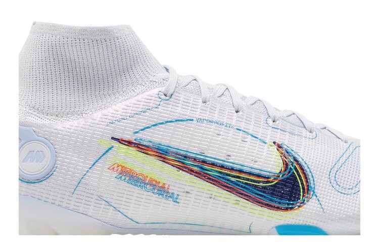 Кроссовки Nike Mercurial Superfly 8 Elite FG, серый — фото 2