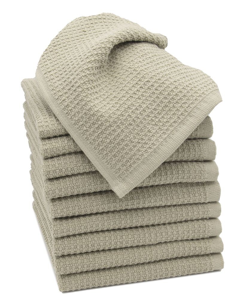 

Набор мыльных полотенец, 10 шт., хлопок, 30х30 см, серый Zollner