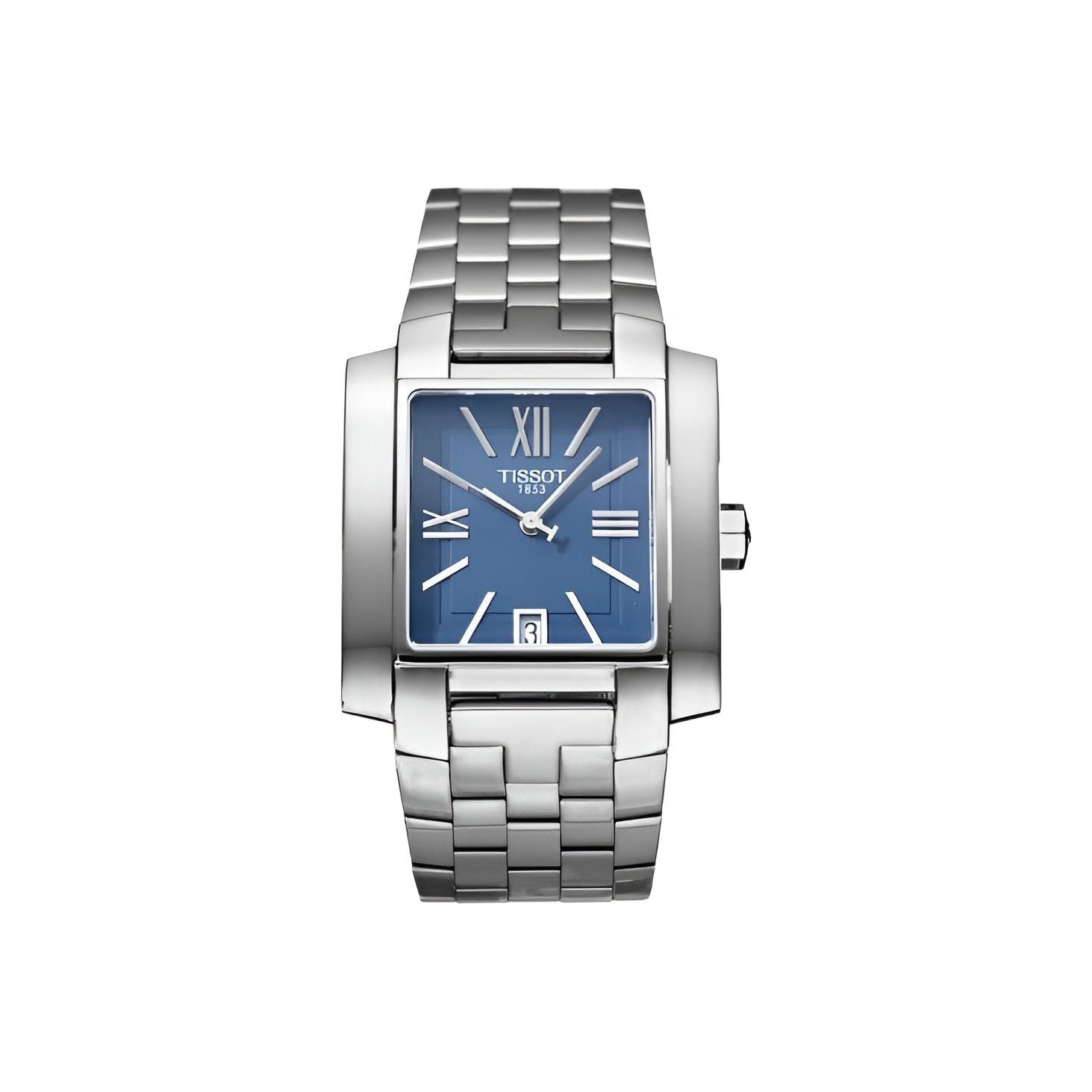 

TISSOT Часы Quartz Movement Men's Watch Watch Blue Dial Stainless Steel Case Stainless Steel Watchband, Blue