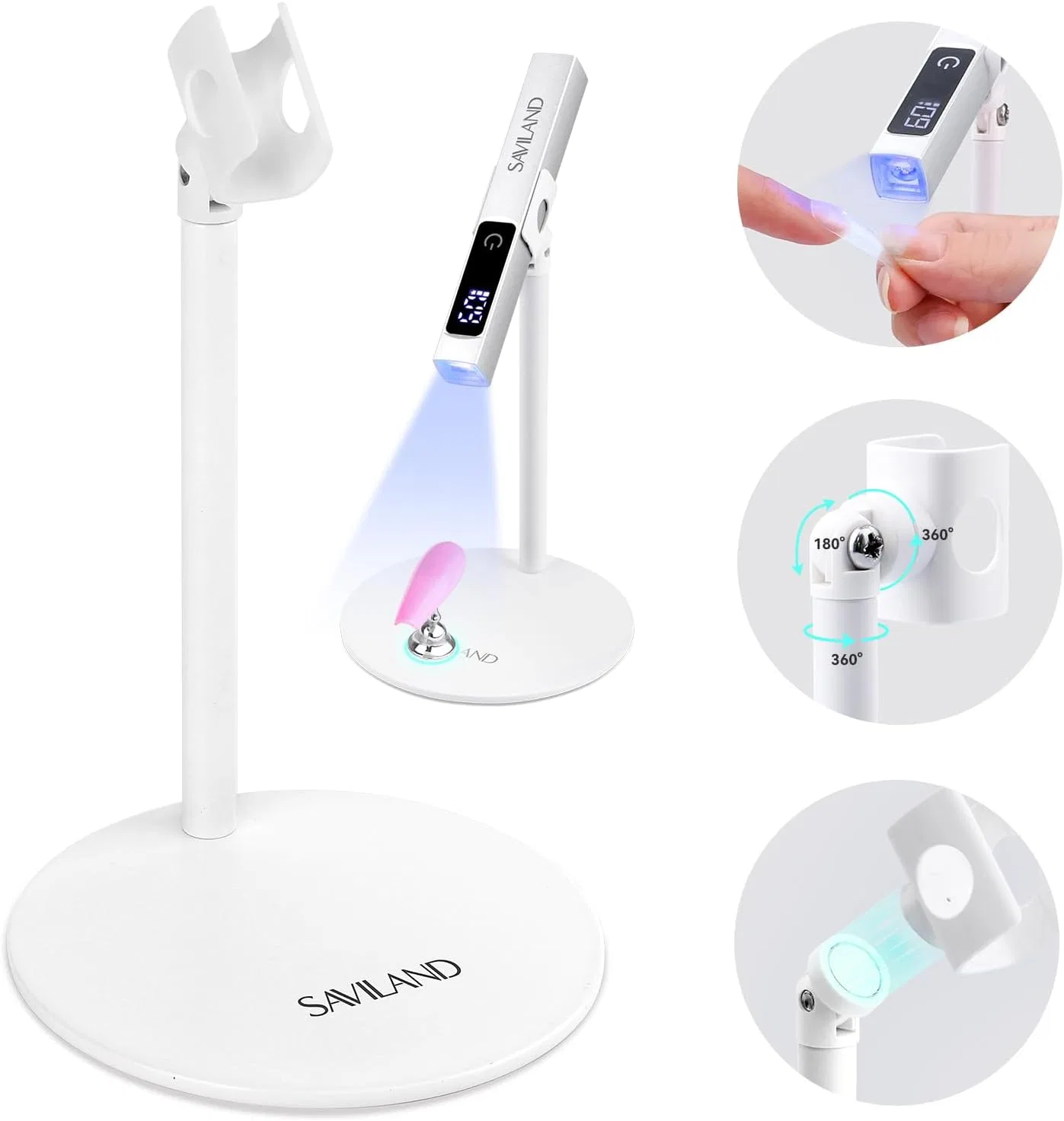 Регулируемая подставка для UV-лампы для гель-лака «UV Nail Lamp Stand» от SAVILAND Saviland, Z-Uv Nail Lamp Stand