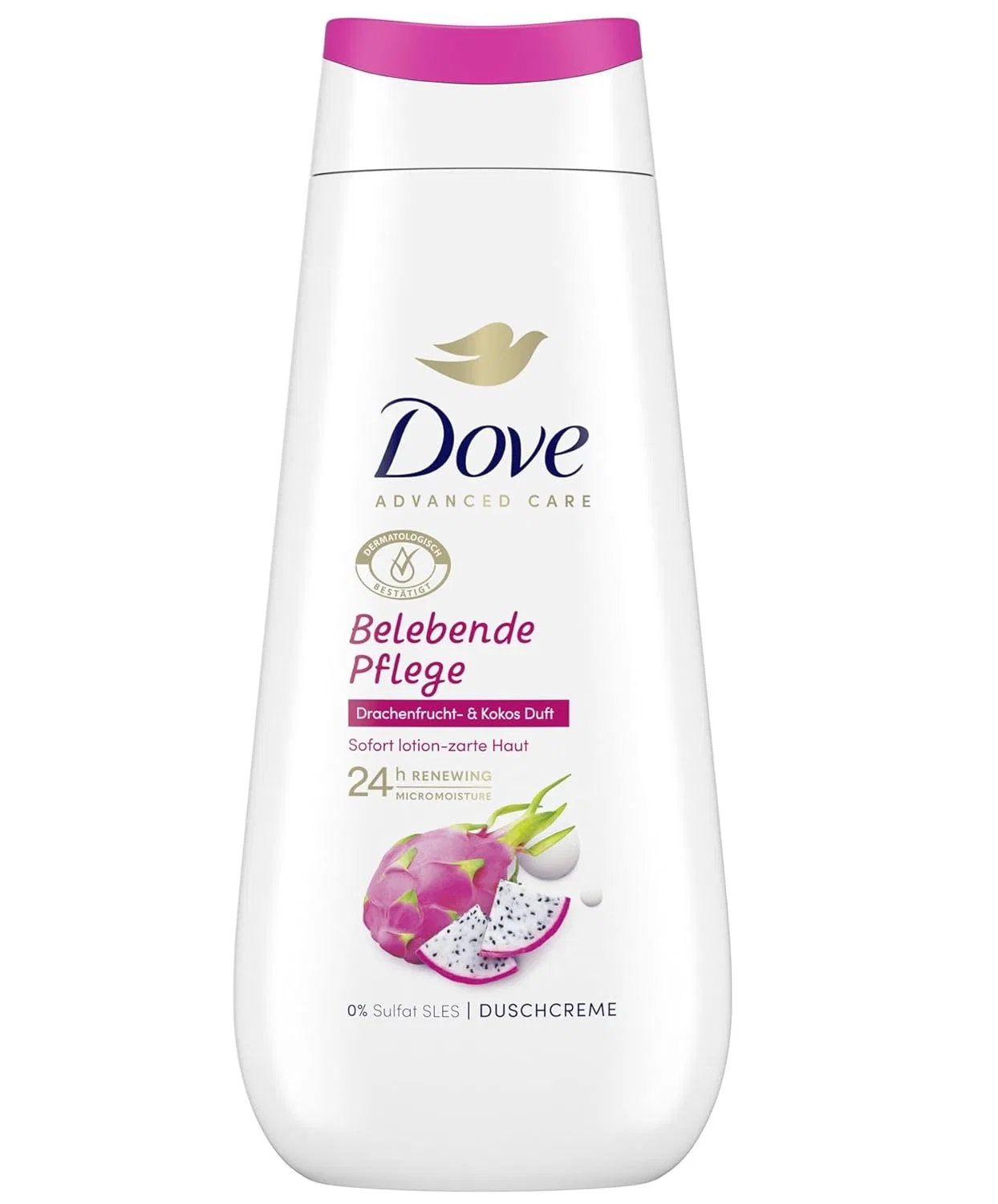 Крем-гель для душа Dove Advanced Care с ароматом драконьего фрукта и кокоса, 6 x 225 мл Dove