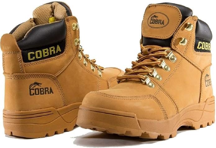 

Ботинки с мягким носком для мужчин Cobra Boot, мужская промышленная и строительная обувь, удобные, противоскользящие защитные ботинки Cobra Plus, Tan C707