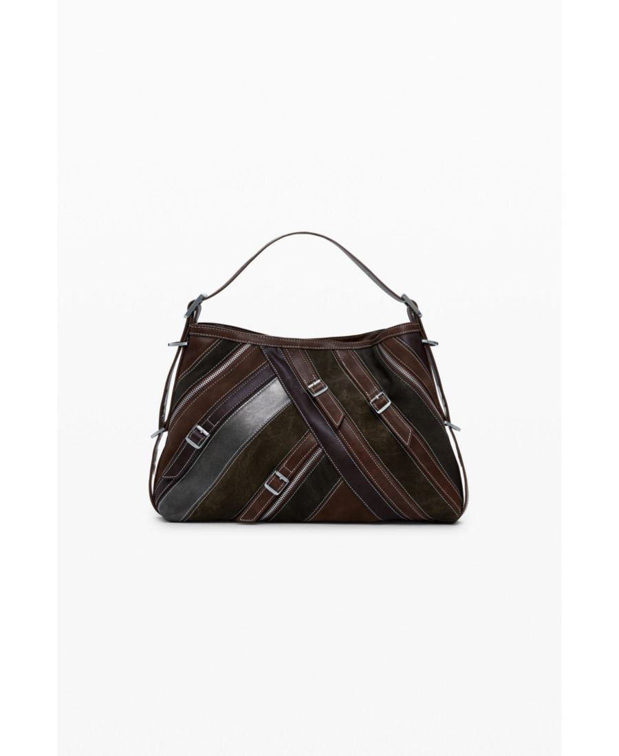 

Женская сумка через плечо среднего размера с прострочкой Desigual, Brown