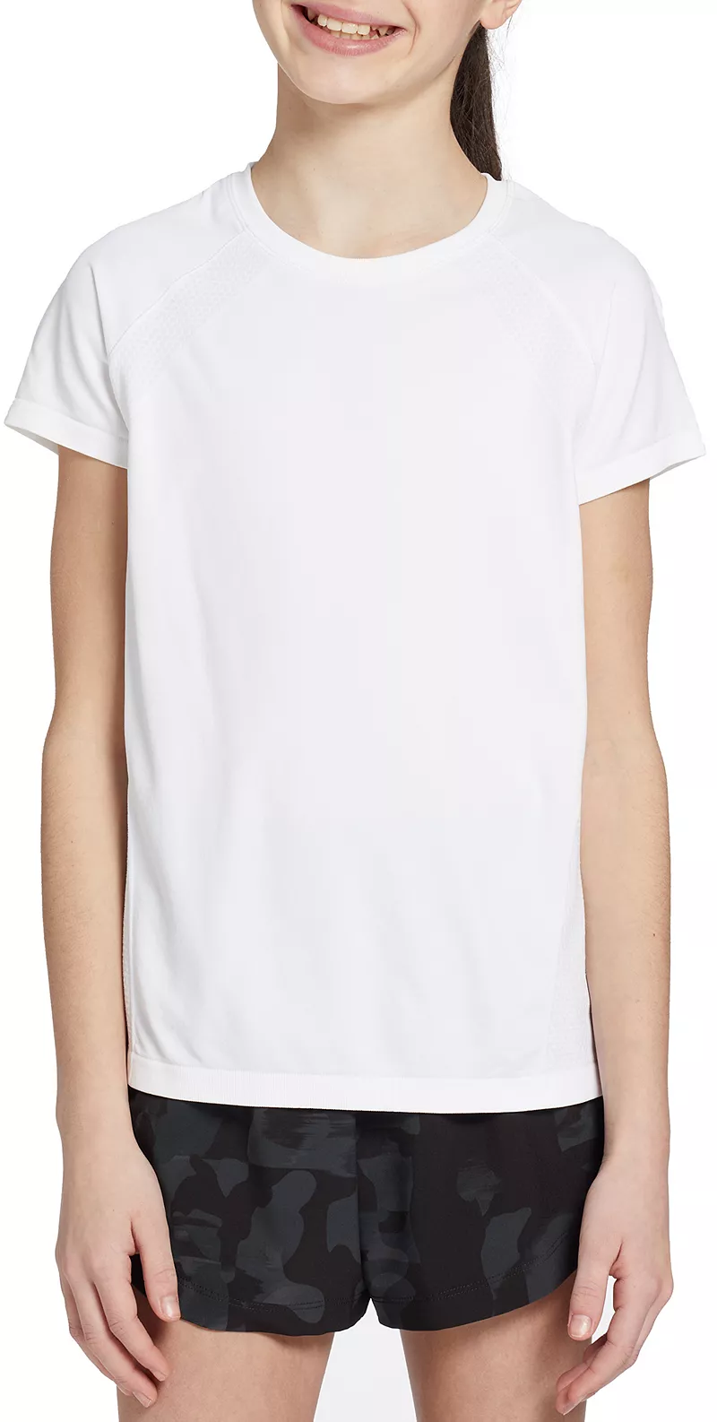 

Бесшовная футболка с короткими рукавами DSG Girls' Movement, цвет Pure White
