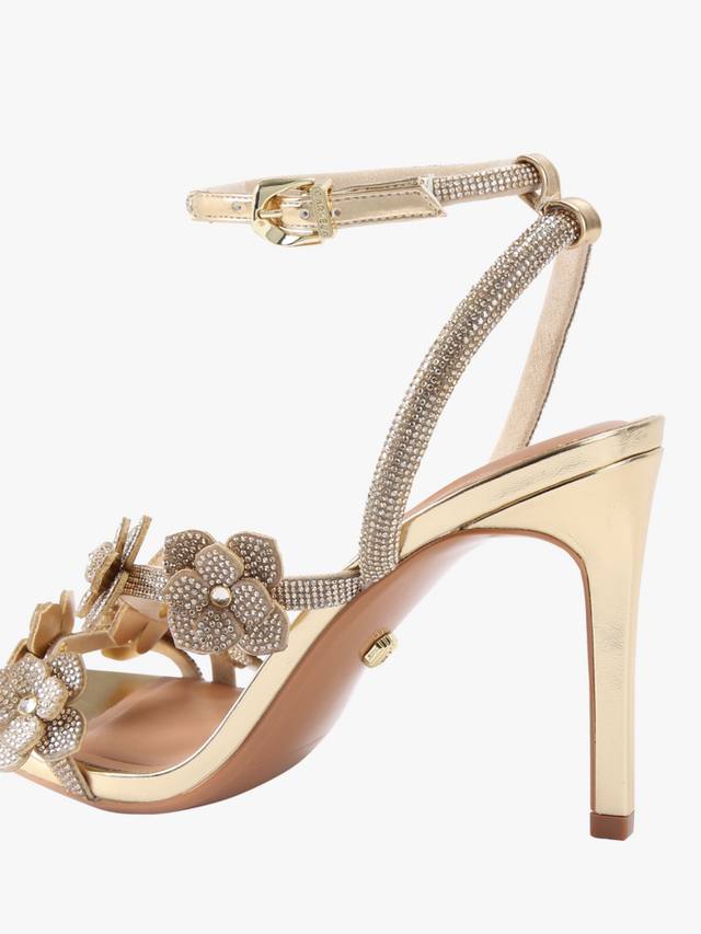 Petalo 3D Crystal цветочные сандалии Carvela, Gold — фото 4