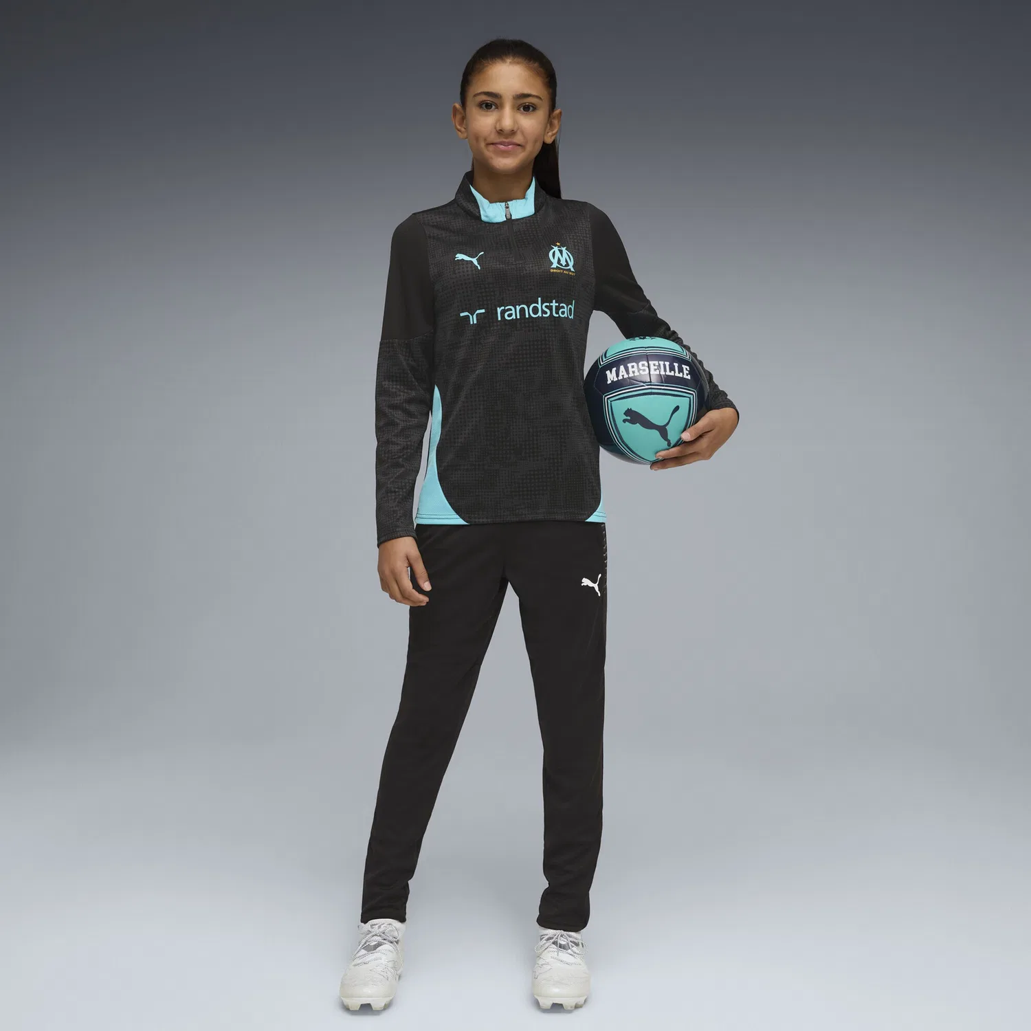Спортивная толстовка Olympique Marseille Puma, Black — фото 4