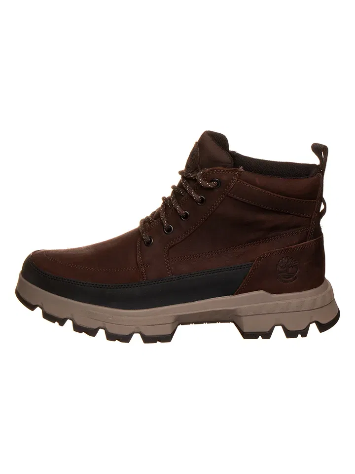 Ботинки кожаные Timberland коричневый