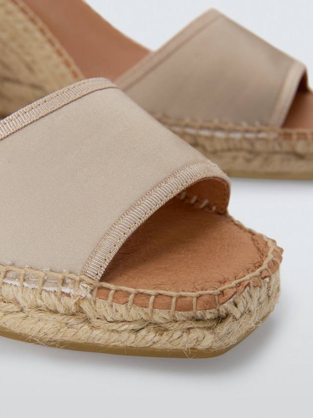 Kapri Dressy Cross Strap Wedge Heel Espadrille сандалии John Lewis, Champagne — фото 4