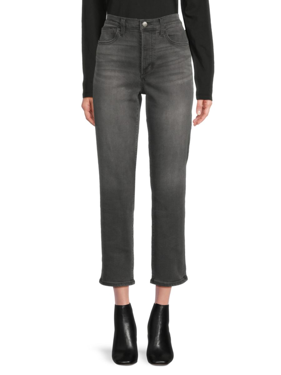

Укороченные прямые джинсы OG с потертостями Joe's Jeans, серый