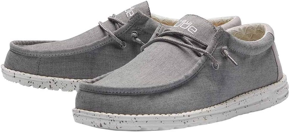 Лоферы Hey Dude Mens Wally Chambray HEYDUDE, серый — фото 2