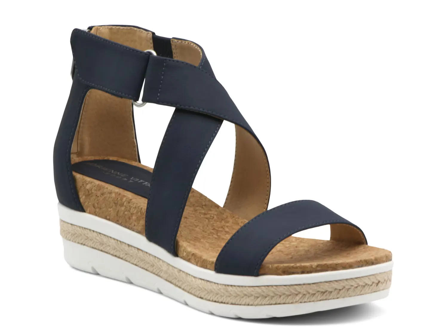 

Сандалии Capers Wedge Sandal Adrienne Vittadini, темно-синий