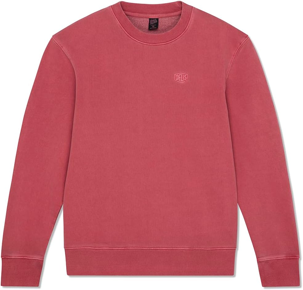 

Мужская флисовая толстовка Deus Ex Machine с принтом в виде щита, окрашенная в массе Deus Ex Machina, красный