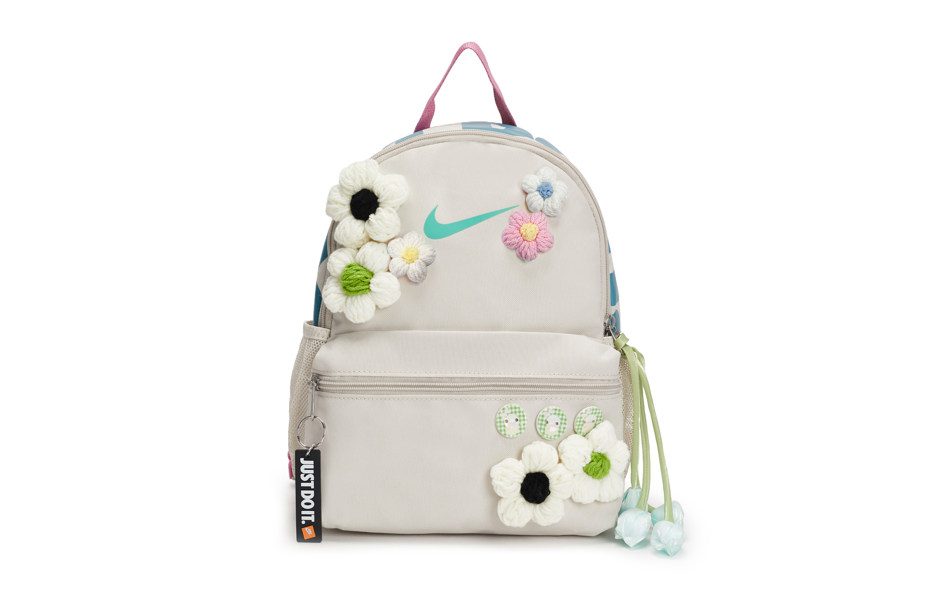 

Nike Тканевый рюкзак обычный женский серый белый, Velvet Garden