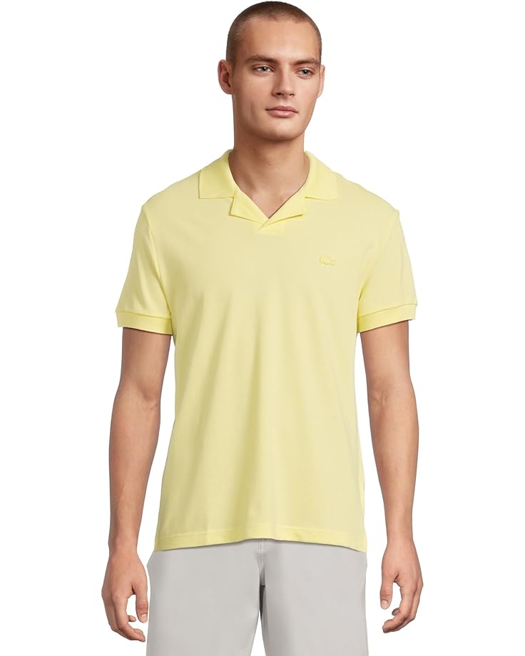 

Рубашка поло Lacoste Classic Fit Buttonless Polo, желтый