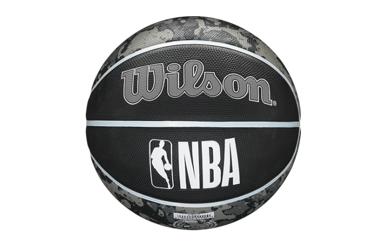 

Wilson Баскетбольный мяч NBA Rubber черный серый Size 7 для тренировок и соревнований