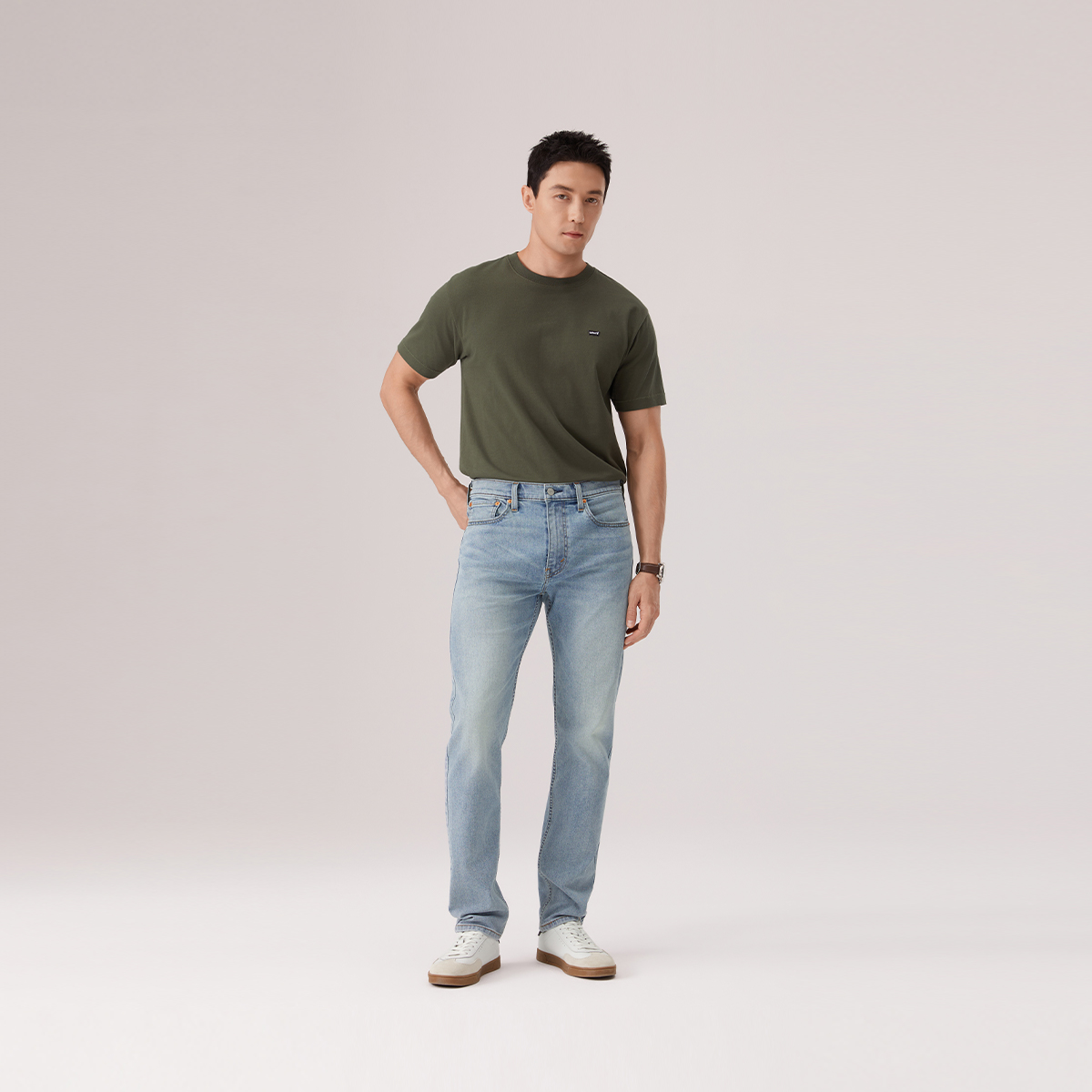 Levis Футболка Unisex Army Green Crew Neck — фото 4