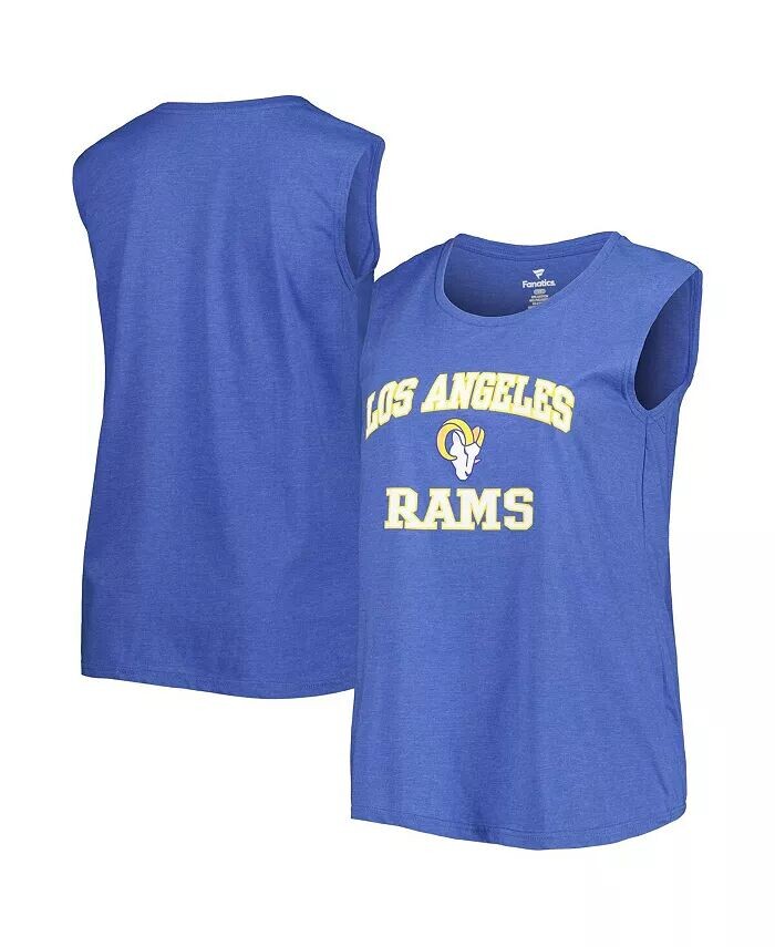 

Женская майка больших размеров Royal Los Angeles Rams Fanatics