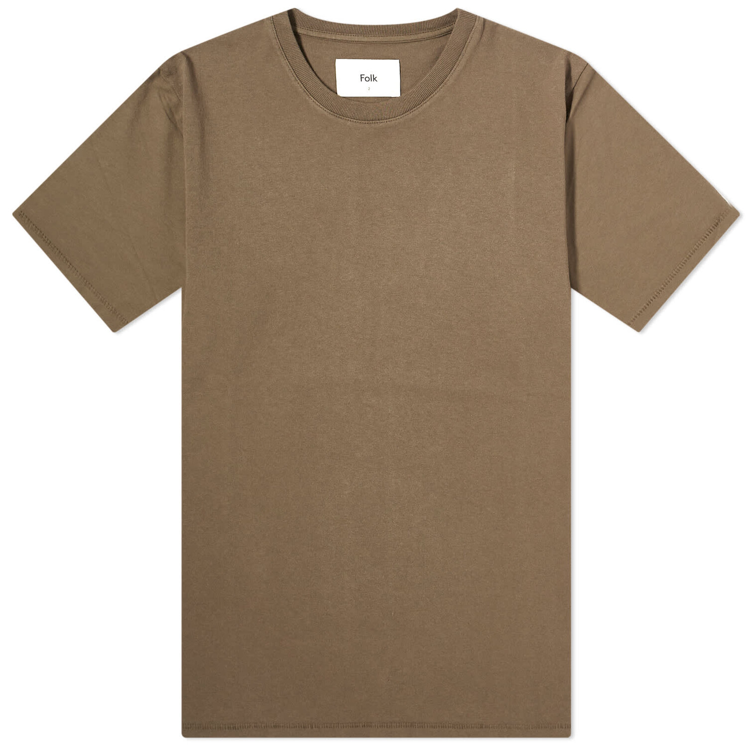 

Футболка Folk Contrast Sleeve, цвет Ash Brown
