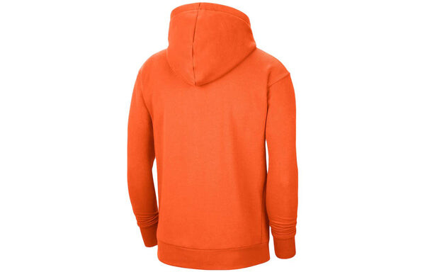 Толстовка Nike Fleece Pullover Hoodie 'Brilliant Orange', оранжевый — фото 2