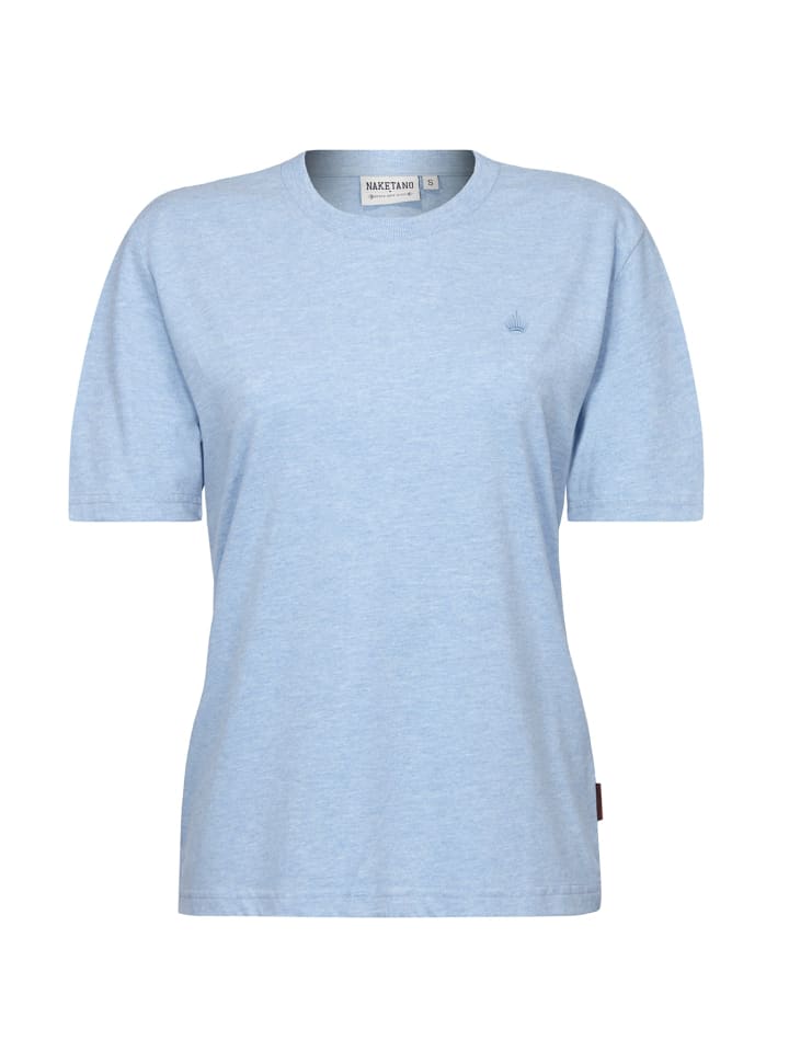 

Naketano Новая футболка. Потрясающая синяя меланжевая футболка, Синий, Naketano Новая футболка. Потрясающая синяя меланжевая футболка