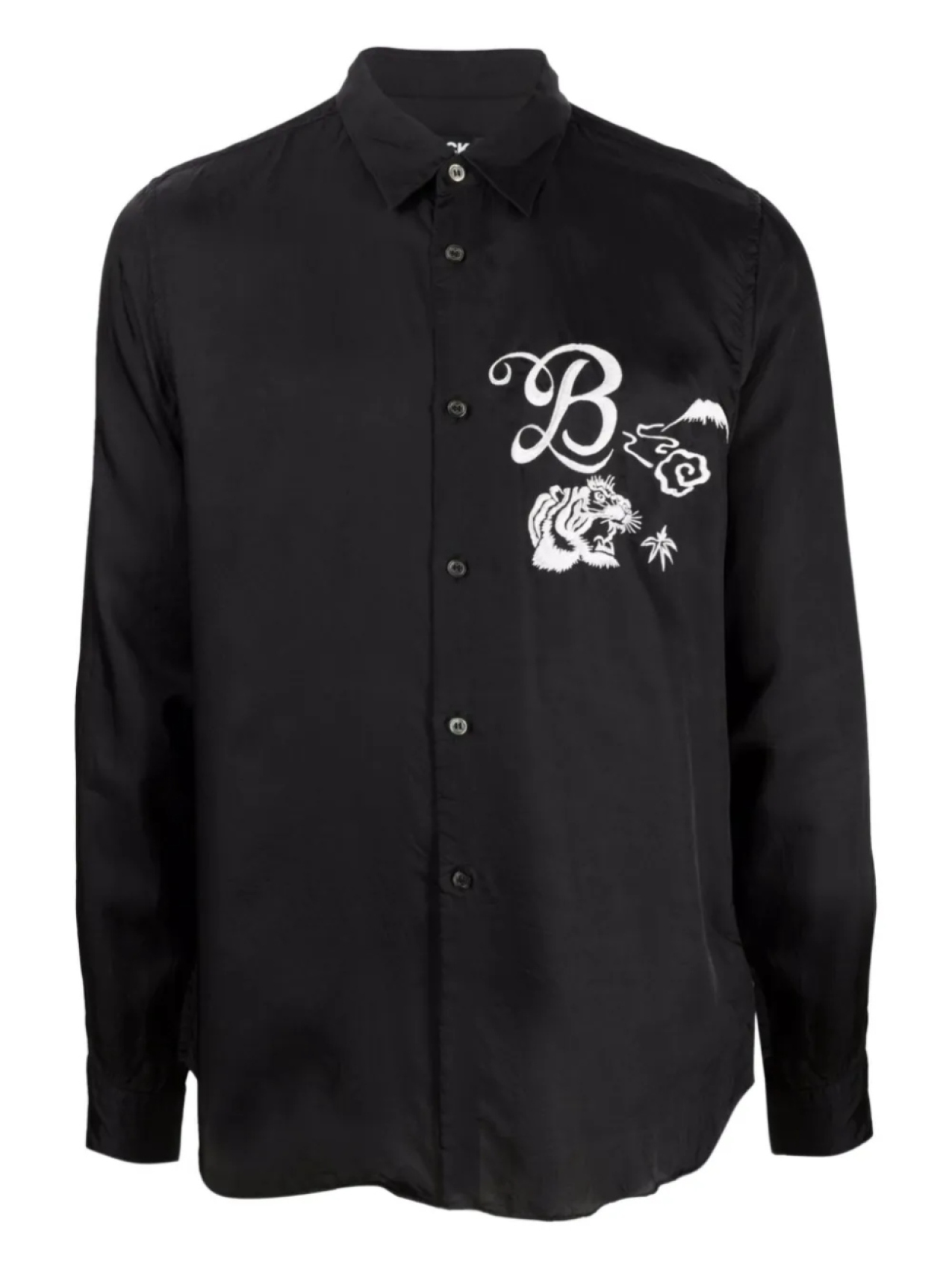 

Черная рубашка Comme Des Garçons с тигровой вышивкой Black Comme Des Garçons, черный