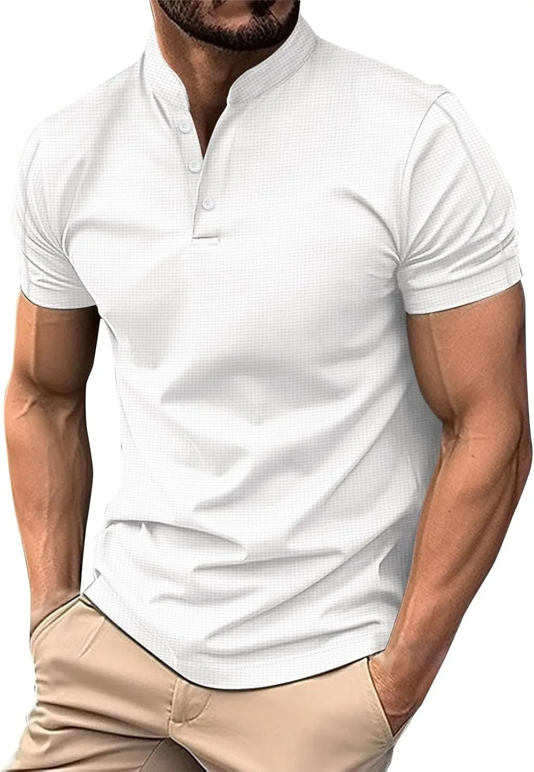 

Мужская поло с коротким рукавом и отложным воротником для гольфа, летняя, легкая, дышащая HJINGSUN